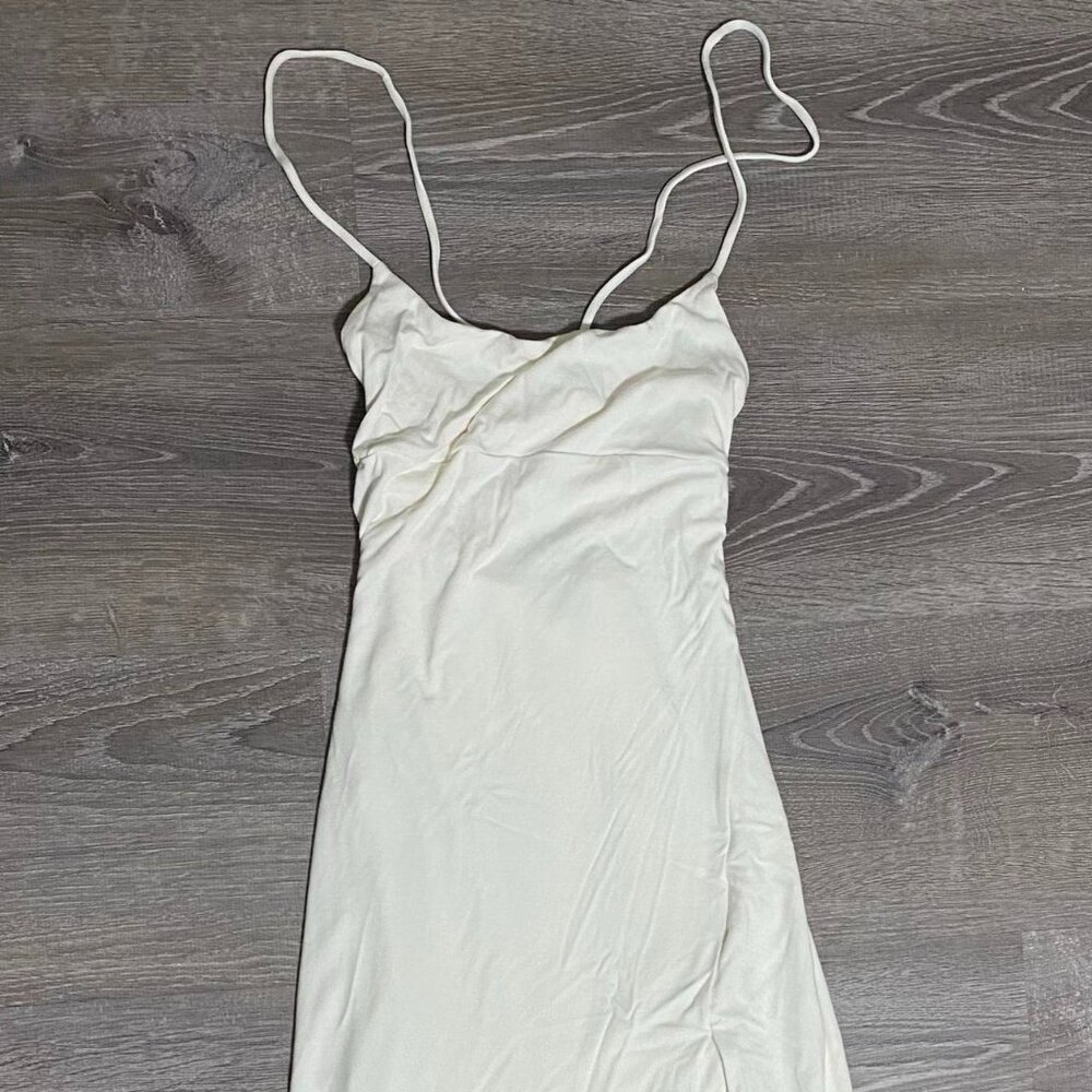 Aritzia White Maxi Dress Boho Adjustable Straps